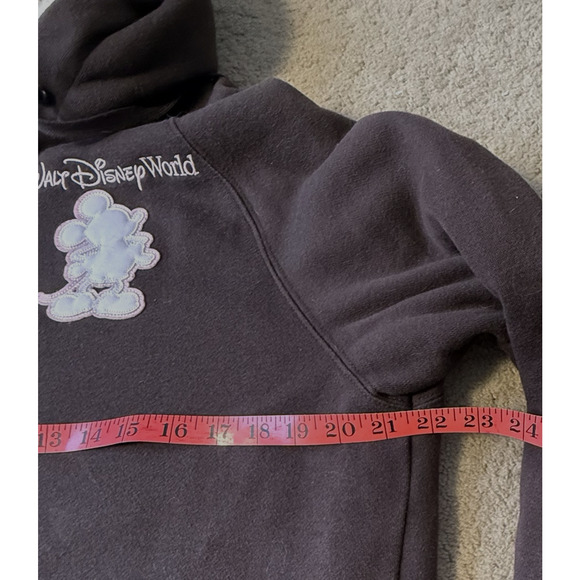Mickey Mouse Walt Disney World Hoodie Zip Up Jacket Fleece Lined Size Large - Picture 7 of 9